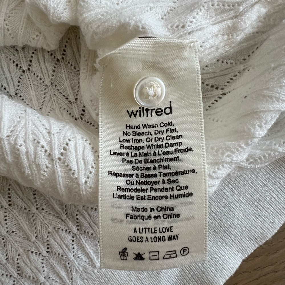 Aritzia Wilfred Button Front Sweater Tank Size L - Picture 5 of 5